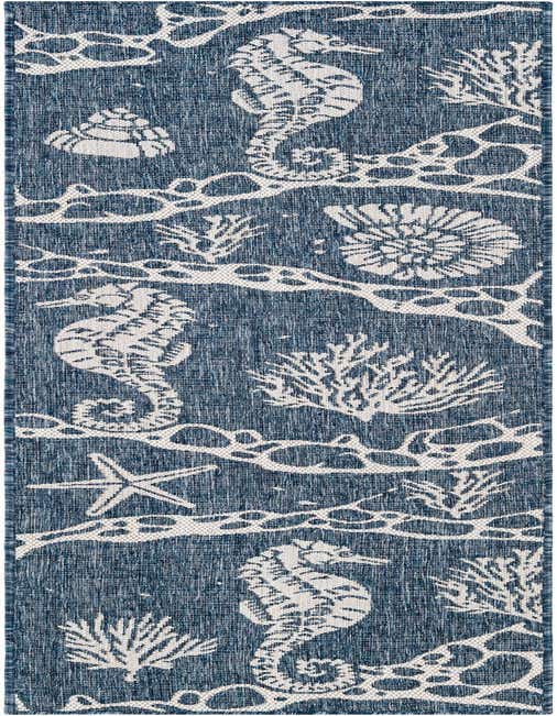 2' x 8' Easy-Clean Coastal Indoor / Outdoor Runner Rug