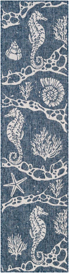 Detail image of 2' x 8' Easy-Clean Coastal Indoor / Outdoor Runner Rug