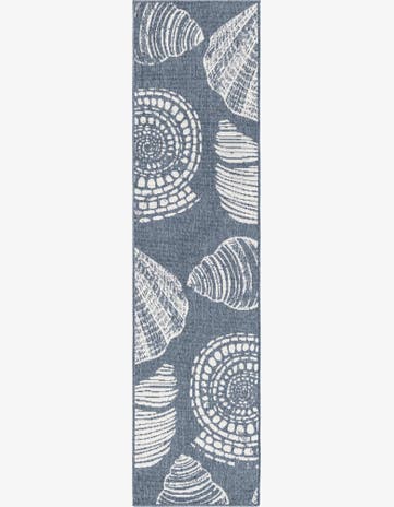 2' x 8' Easy-Clean Coastal Indoor / Outdoor Runner Rug