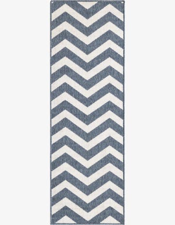 2' x 6' Easy-Clean Coastal Indoor / Outdoor Runner Rug