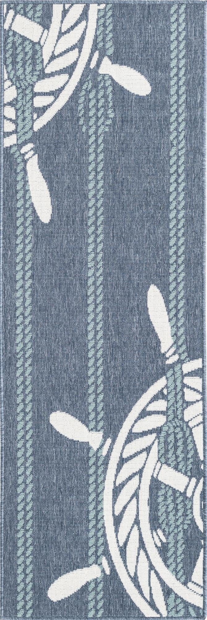 60cm x 183cm  Washable Coastal Indoor / Outdoor Runner Rug