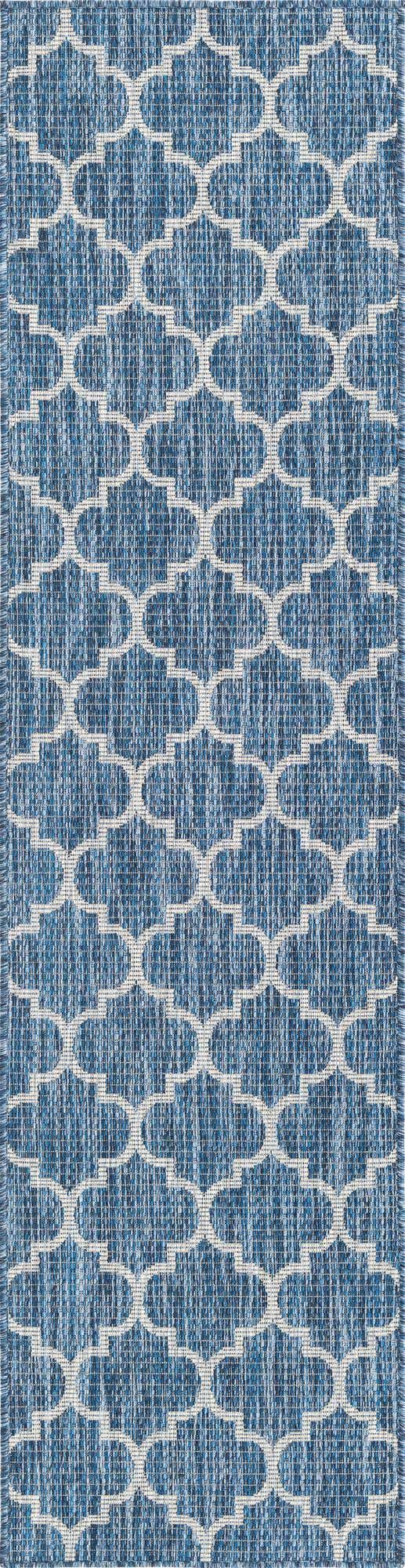 2' x 8' Easy-Clean Lattice Indoor / Outdoor Runner Rug