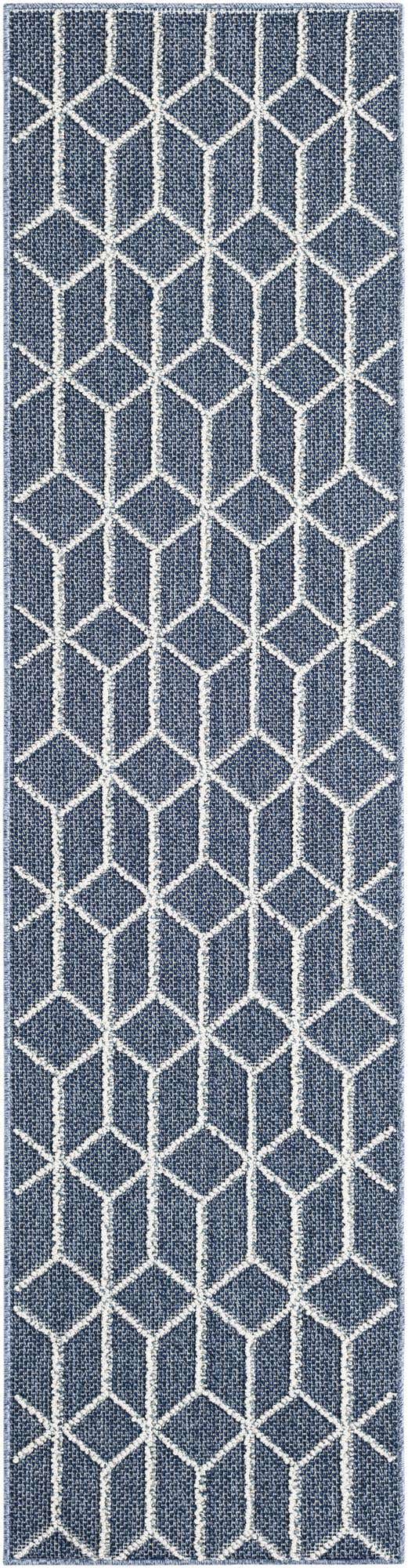 2' x 8' Easy-Clean Lattice Indoor / Outdoor Runner Rug