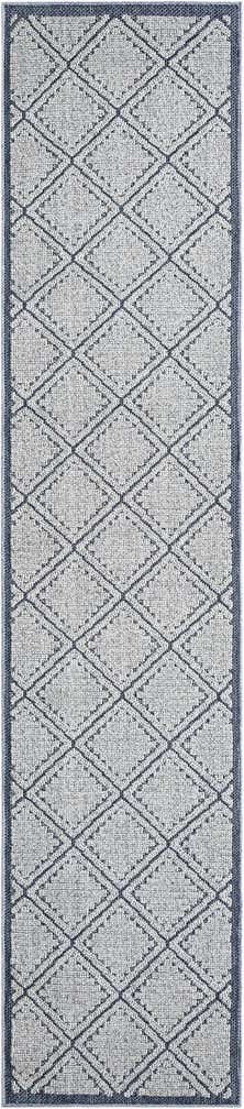 2' 7 x 12' Easy-Clean Lattice Indoor / Outdoor Runner Rug