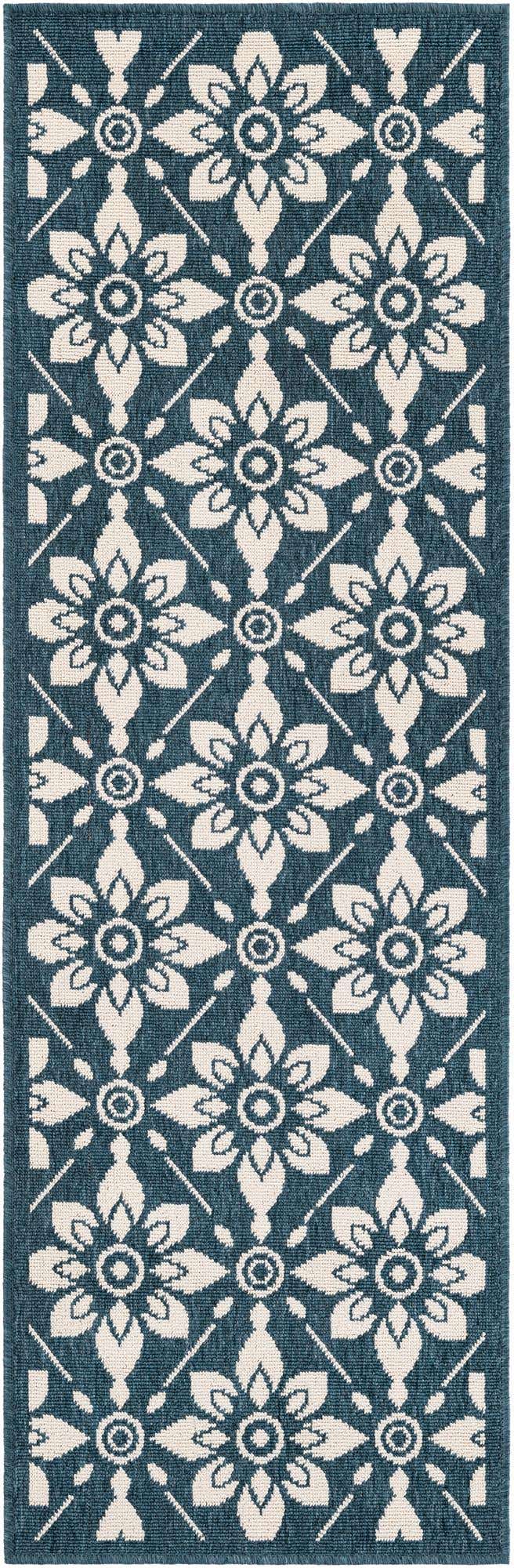 2' x 6' Easy-Clean Lattice Indoor / Outdoor Runner Rug
