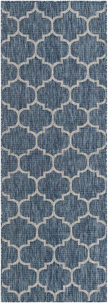 3' x 8' 9 Easy-Clean Lattice Indoor / Outdoor Runner Rug