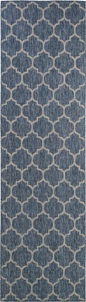3' 5 x 12' Easy-Clean Lattice Indoor / Outdoor Runner Rug