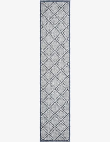 2' 7 x 12' Easy-Clean Lattice Indoor / Outdoor Runner Rug