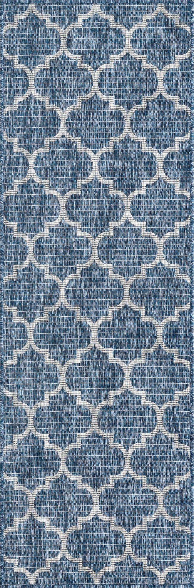 62cm x 185cm  Washable Lattice Indoor / Outdoor Runner Rug