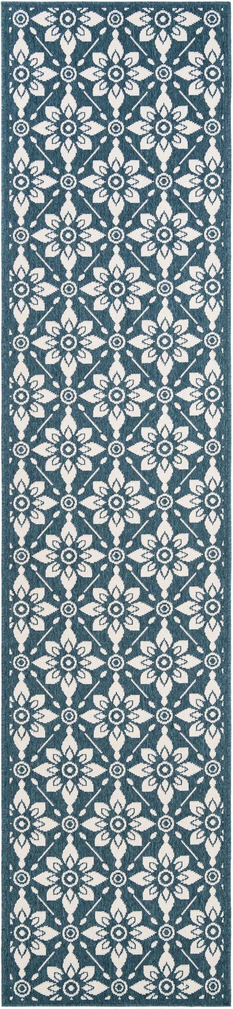 2' 7 x 12' Washable Lattice Indoor / Outdoor Runner Rug