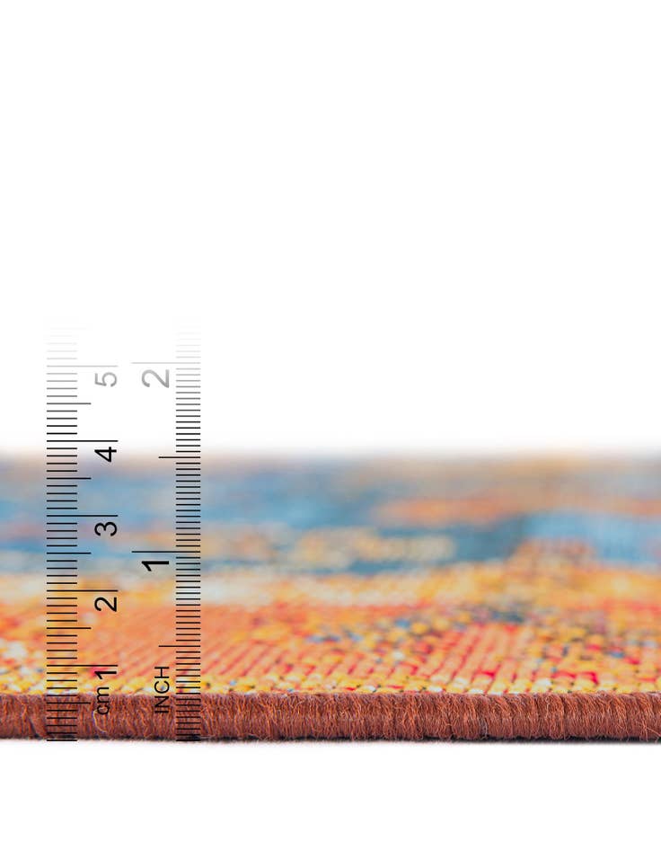 Detail image of 2' x 8'  Washable Traditional Indoor / Outdoor Runner Rug