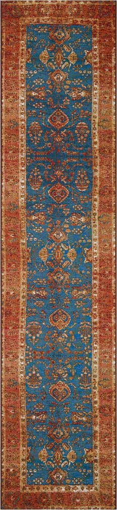 2' 7 x 12' Easy-Clean Traditional Indoor / Outdoor Runner Rug