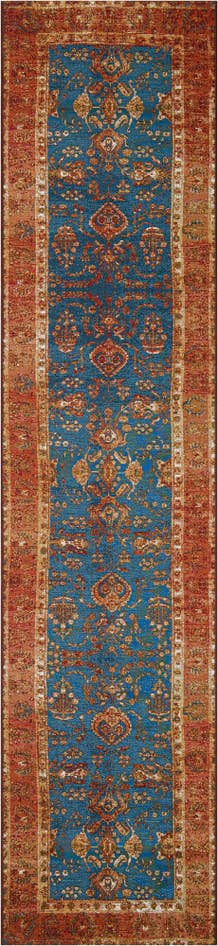 Detail image of 2' 7 x 12' Easy-Clean Traditional Indoor / Outdoor Runner Rug