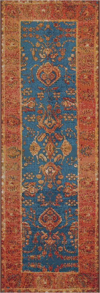 Detail image of 2' x 6' Easy-Clean Traditional Indoor / Outdoor Runner Rug