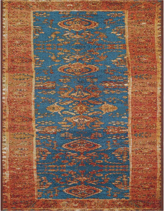 Detail image of 2' x 8' Easy-Clean Traditional Indoor / Outdoor Runner Rug