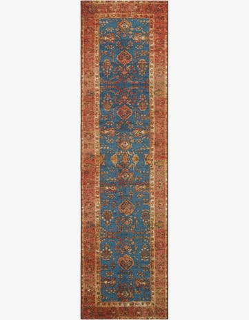 2' 7 x 10' Easy-Clean Traditional Indoor / Outdoor Runner Rug