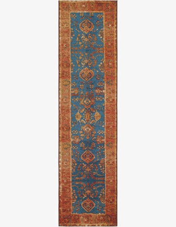 2' x 8' Easy-Clean Traditional Indoor / Outdoor Runner Rug