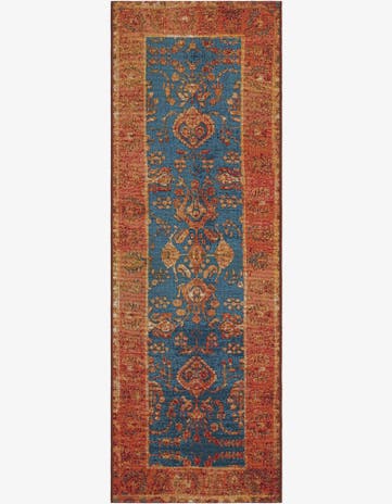 2' x 6' Easy-Clean Traditional Indoor / Outdoor Runner Rug