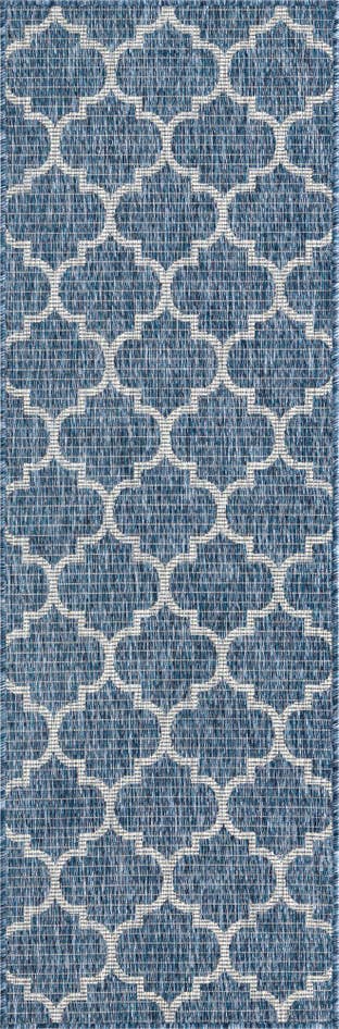 Detail image of 2' x 6' Easy-Clean Trellis Indoor / Outdoor Runner Rug