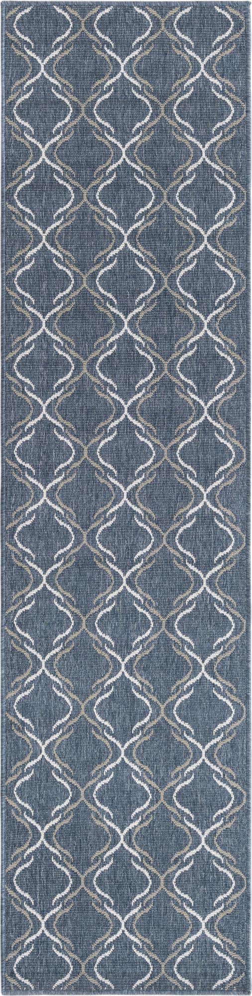 2' x 8' Easy-Clean Trellis Indoor / Outdoor Runner Rug