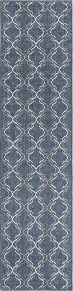 2' x 8' Easy-Clean Trellis Indoor / Outdoor Runner Rug