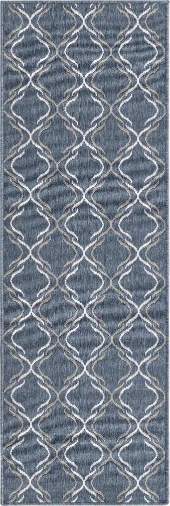 2' x 6' Easy-Clean Trellis Indoor / Outdoor Runner Rug