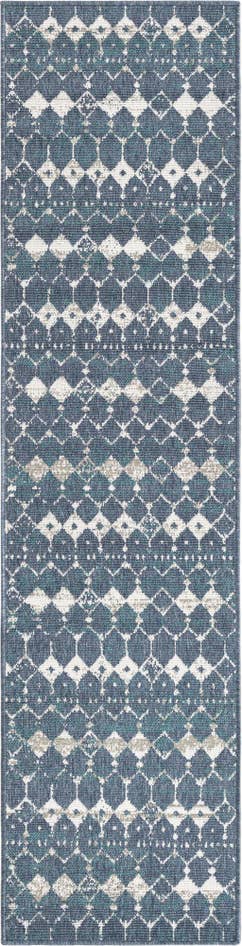 Detail image of 2' x 8' Easy-Clean Trellis Indoor / Outdoor Runner Rug