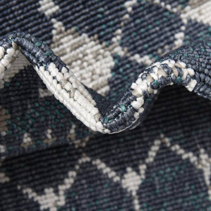 Detail image of 2' x 8' Easy-Clean Trellis Indoor / Outdoor Runner Rug