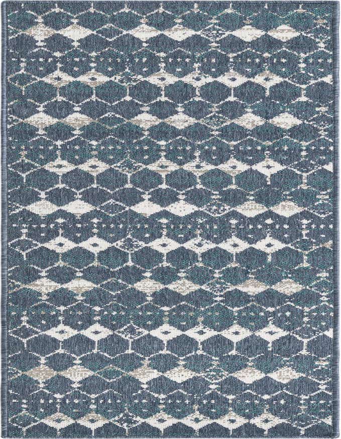 2' x 6' Easy-Clean Trellis Indoor / Outdoor Runner Rug