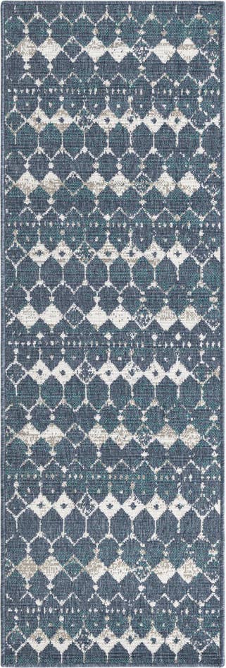 Detail image of 2' x 6' Easy-Clean Trellis Indoor / Outdoor Runner Rug