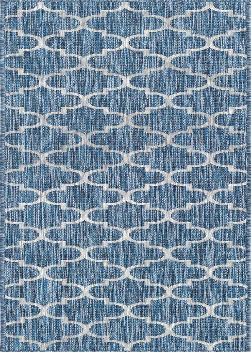 2' x 8' Easy-Clean Trellis Indoor / Outdoor Runner Rug
