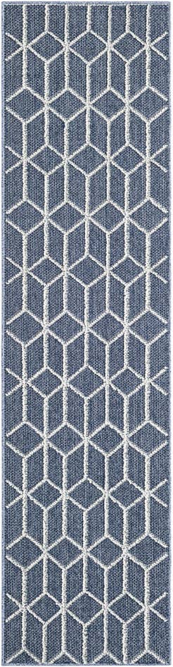 Detail image of 2' x 8' Easy-Clean Trellis Indoor / Outdoor Runner Rug