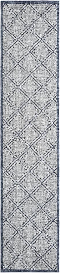 Detail image of 2' 7 x 12' Easy-Clean Trellis Indoor / Outdoor Runner Rug