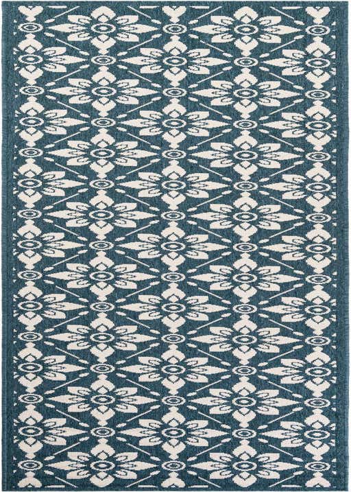 2' 7 x 10' Easy-Clean Trellis Indoor / Outdoor Runner Rug