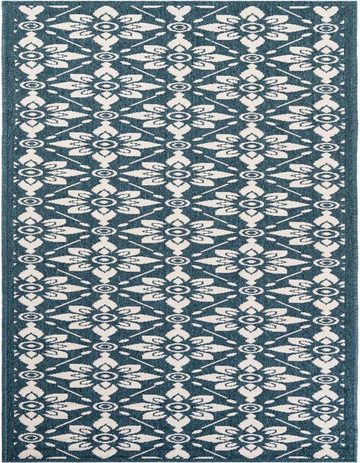 Detail image of 2' 7 x 10' Easy-Clean Trellis Indoor / Outdoor Runner Rug