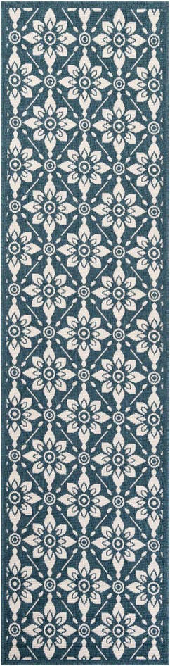 Detail image of 2' 7 x 10' Easy-Clean Trellis Indoor / Outdoor Runner Rug