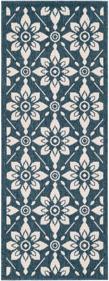 Detail image of 2' x 5' Easy-Clean Trellis Indoor / Outdoor Runner Rug