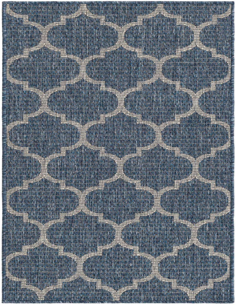 2' x 4' Easy-Clean Trellis Indoor / Outdoor Runner Rug