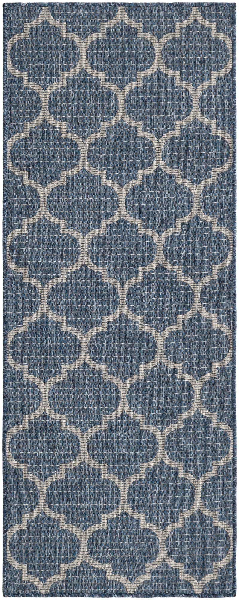 2' x 5'  Washable Trellis Indoor / Outdoor Runner Rug