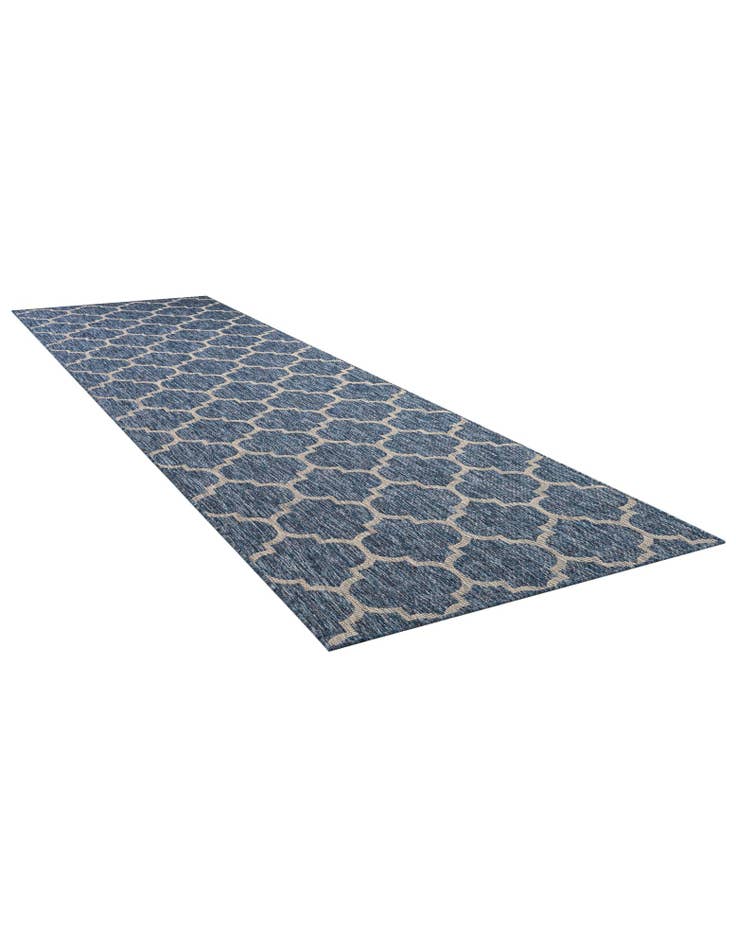 Detail image of 3' 5 x 12'  Washable Trellis Indoor / Outdoor Runner Rug