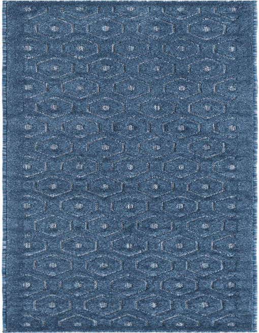 2' x 8' Easy-Clean Trellis Textured Indoor / Outdoor Runner Rug