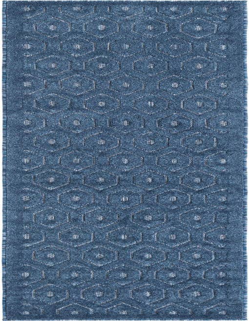 Detail image of 2' x 8' Easy-Clean Trellis Textured Indoor / Outdoor Runner Rug