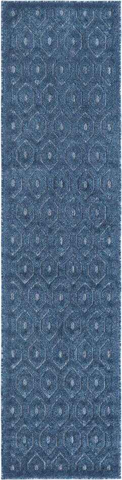 Detail image of 2' x 8' Easy-Clean Trellis Textured Indoor / Outdoor Runner Rug