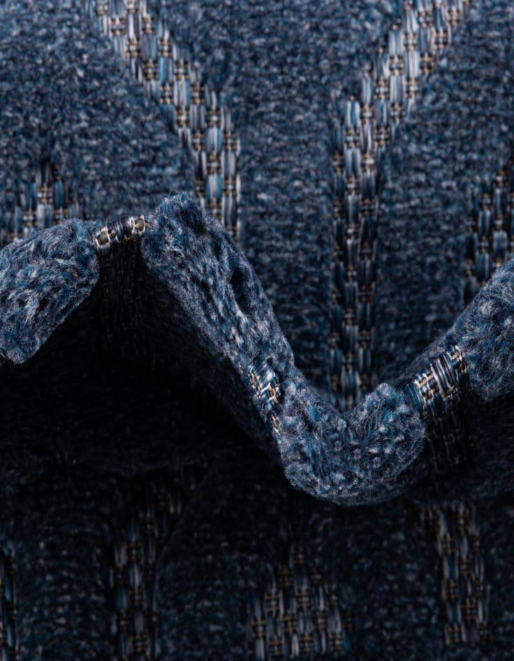 Detail image of 2' x 6'  Washable Trellis Textured Indoor / Outdoor Runner Rug