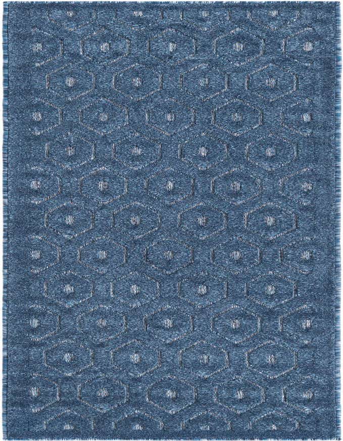 2' x 6' Easy-Clean Trellis Textured Indoor / Outdoor Runner Rug