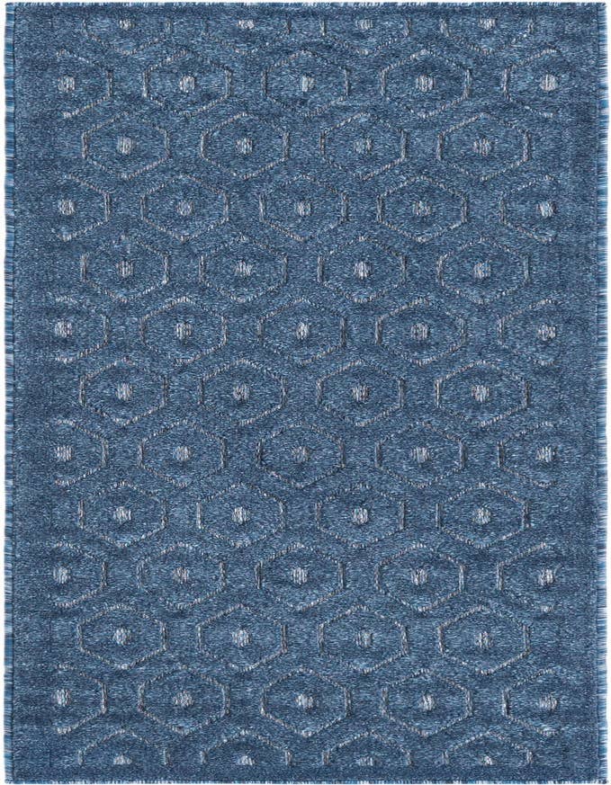 Detail image of 2' x 6' Easy-Clean Trellis Textured Indoor / Outdoor Runner Rug