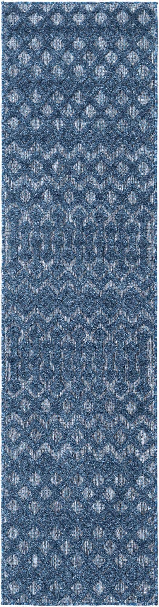 2' x 8' Easy-Clean Trellis Textured Indoor / Outdoor Runner Rug