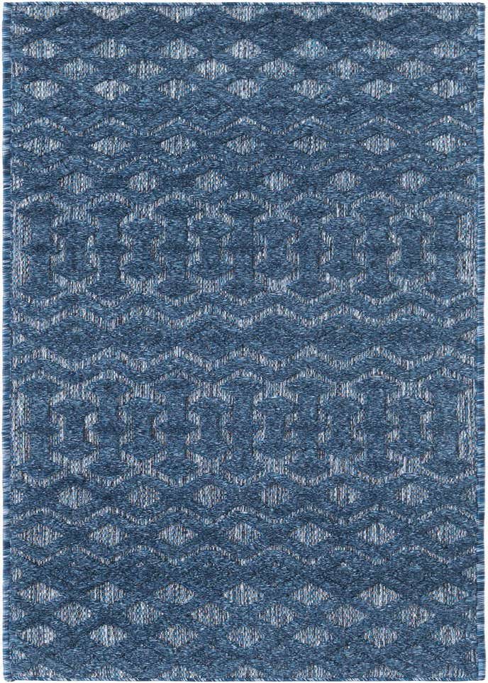 2' x 6' Easy-Clean Trellis Textured Indoor / Outdoor Runner Rug