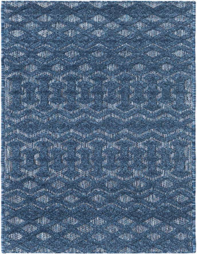 2' x 6' Easy-Clean Trellis Textured Indoor / Outdoor Runner Rug