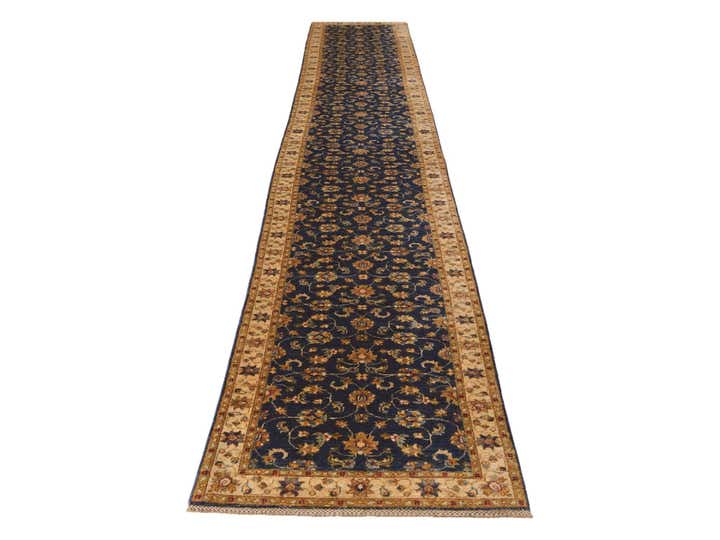 2' 10 x 17' 9 Hand Knotted Pershawar Ziegler Runner Rug